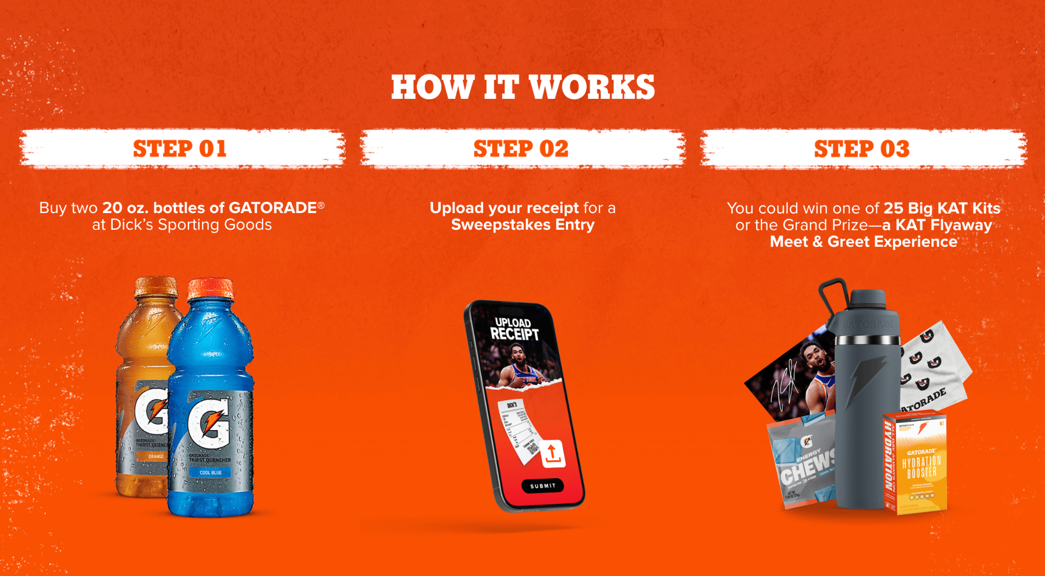 Sweepstakes instructions page